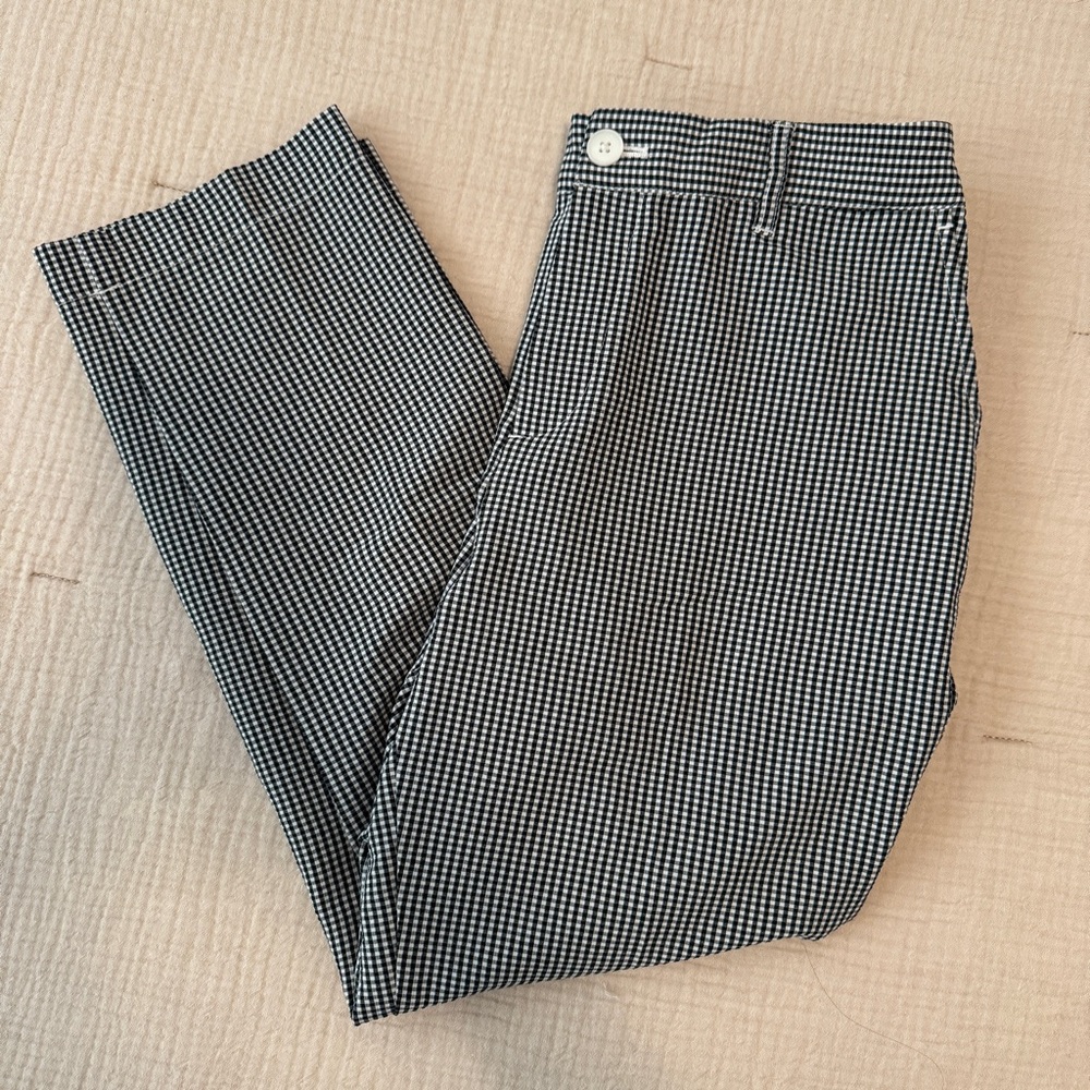 Muji Black and White Gingham Pants